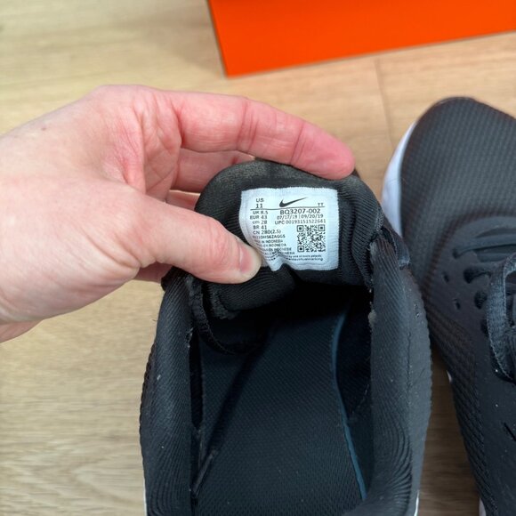 Nike Womens Revolution 5 Running Shoes Size 11 Black White Active Athletic - Picture 9 of 14